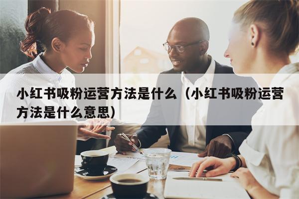 小红书吸粉运营方法是什么（小红书吸粉运营方法是什么意思）
