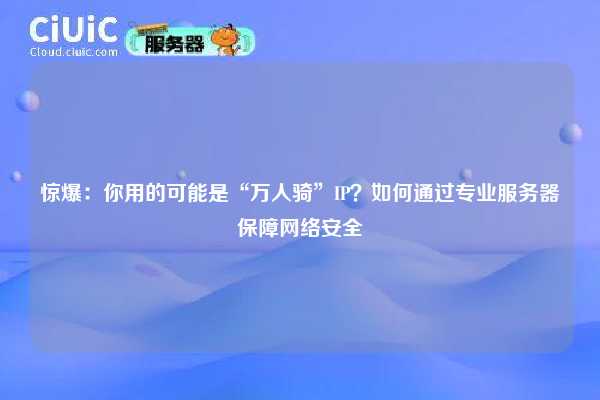 惊爆：你用的可能是“万人骑”IP？如何通过专业服务器保障网络安全