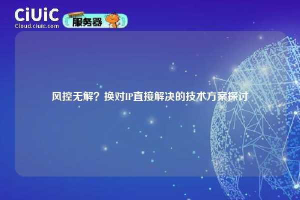 风控无解？换对IP直接解决的技术方案探讨