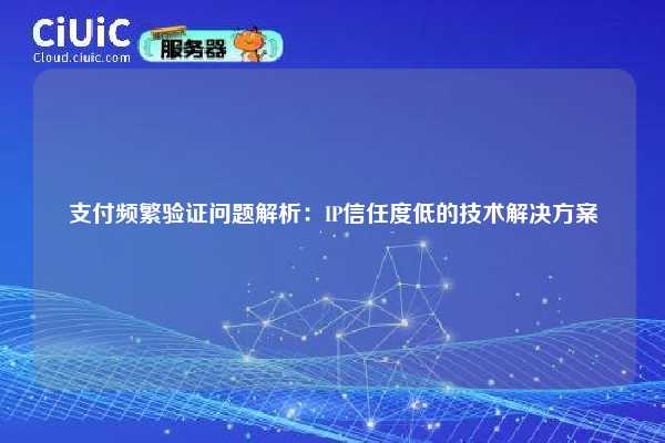 支付频繁验证问题解析：IP信任度低的技术解决方案