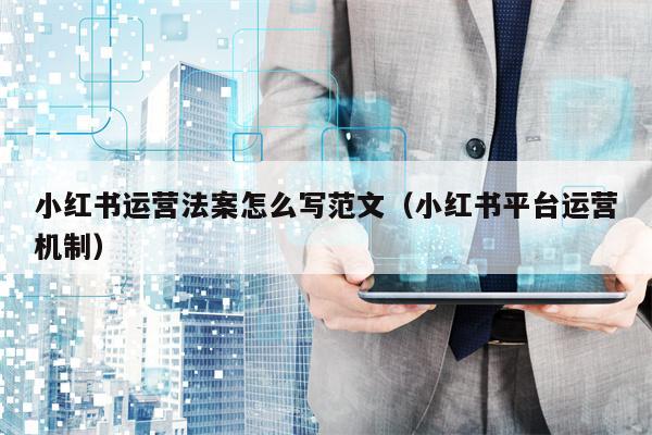 小红书运营法案怎么写范文（小红书平台运营机制）