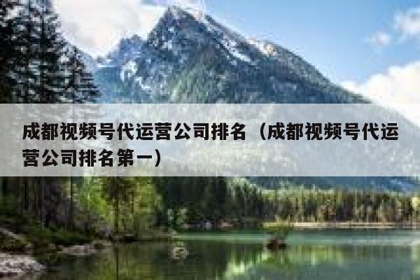 成都视频号代运营公司排名（成都视频号代运营公司排名第一）