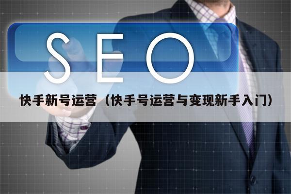 快手新号运营（快手号运营与变现新手入门）