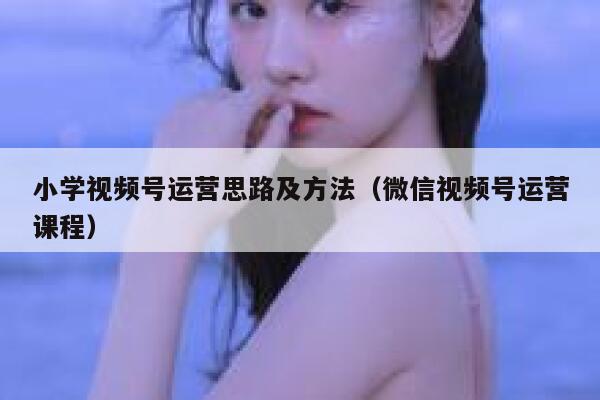 小学视频号运营思路及方法（微信视频号运营课程）