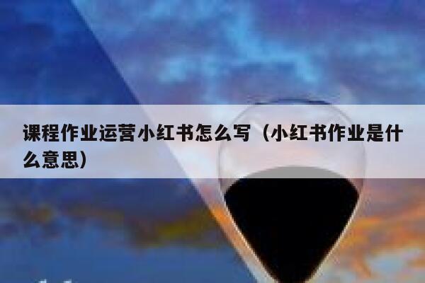 课程作业运营小红书怎么写（小红书作业是什么意思）