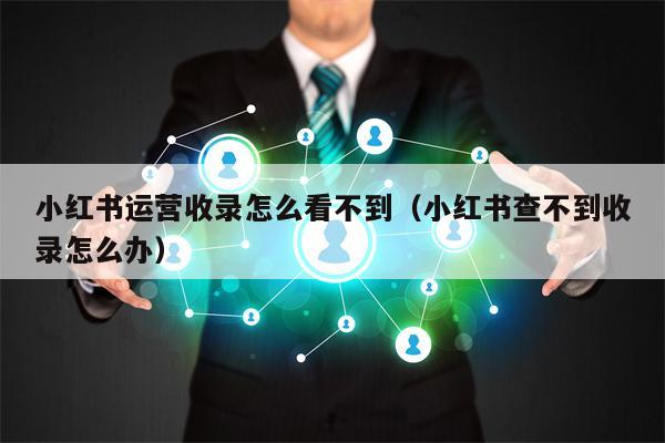 小红书运营收录怎么看不到（小红书查不到收录怎么办）