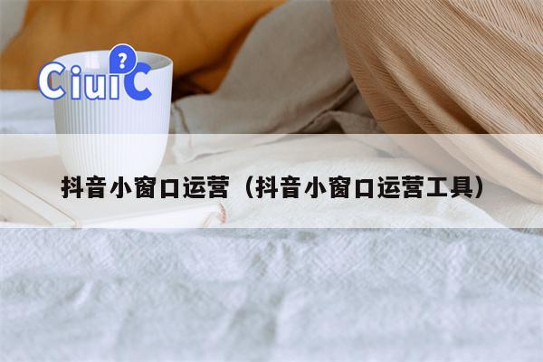 抖音小窗口运营（抖音小窗口运营工具）