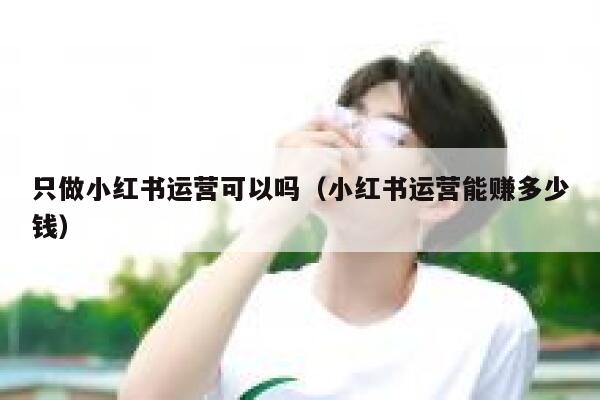 只做小红书运营可以吗（小红书运营能赚多少钱）