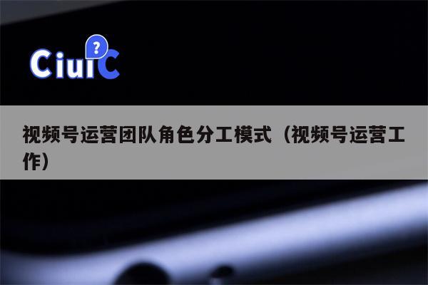 视频号运营团队角色分工模式（视频号运营工作）