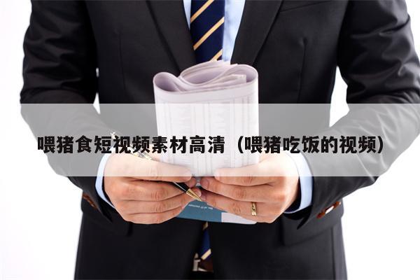 喂猪食短视频素材高清（喂猪吃饭的视频）