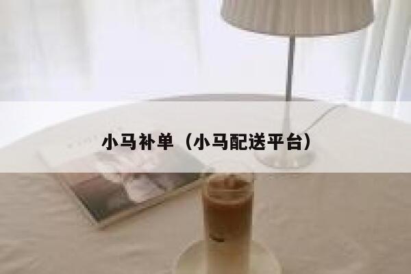 小马补单（小马配送平台）