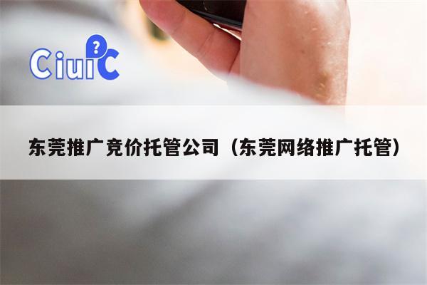 东莞推广竞价托管公司（东莞网络推广托管）