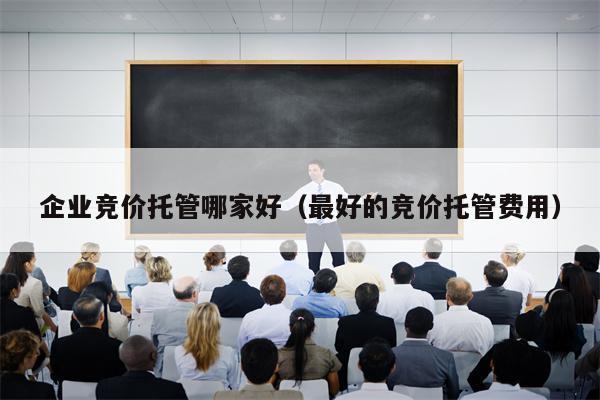 企业竞价托管哪家好（最好的竞价托管费用）