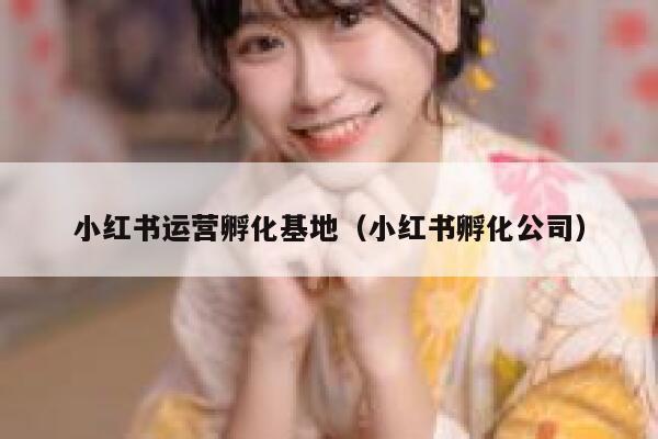 小红书运营孵化基地（小红书孵化公司）