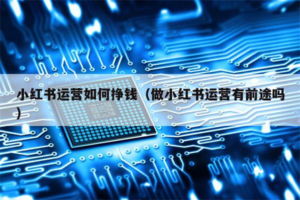 小红书运营如何挣钱（做小红书运营有前途吗）