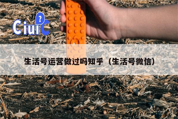 生活号运营做过吗知乎（生活号微信）