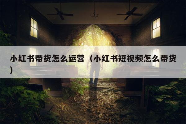 小红书带货怎么运营（小红书短视频怎么带货）