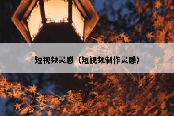 短视频灵感（短视频制作灵感）