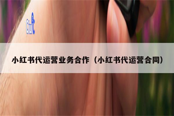 小红书代运营业务合作（小红书代运营合同）