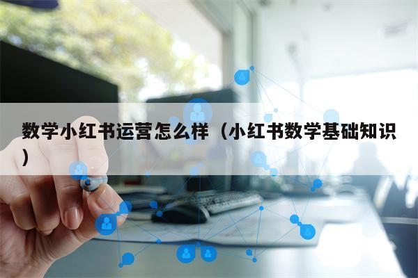 数学小红书运营怎么样（小红书数学基础知识）