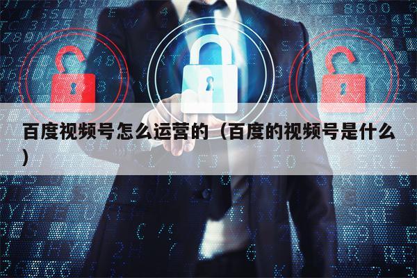 百度视频号怎么运营的（百度的视频号是什么）