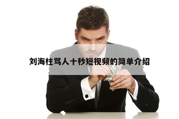刘海柱骂人十秒短视频的简单介绍