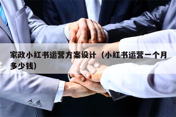 家政小红书运营方案设计（小红书运营一个月多少钱）