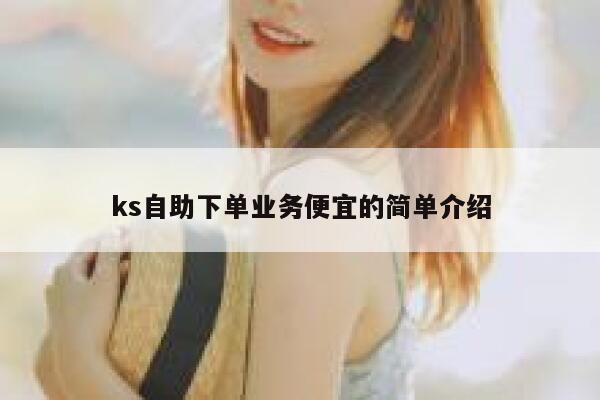 ks自助下单业务便宜的简单介绍