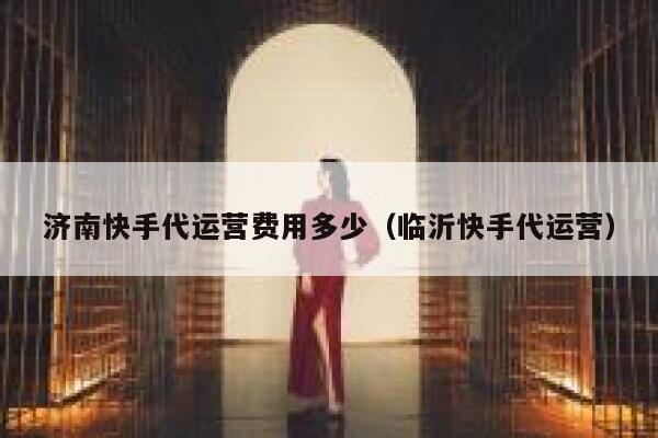 济南快手代运营费用多少（临沂快手代运营）
