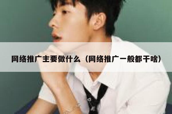 网络推广主要做什么（网络推广一般都干啥）