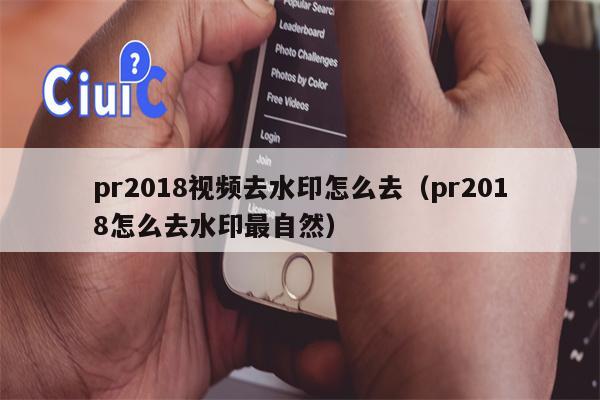 pr2018视频去水印怎么去（pr2018怎么去水印最自然）