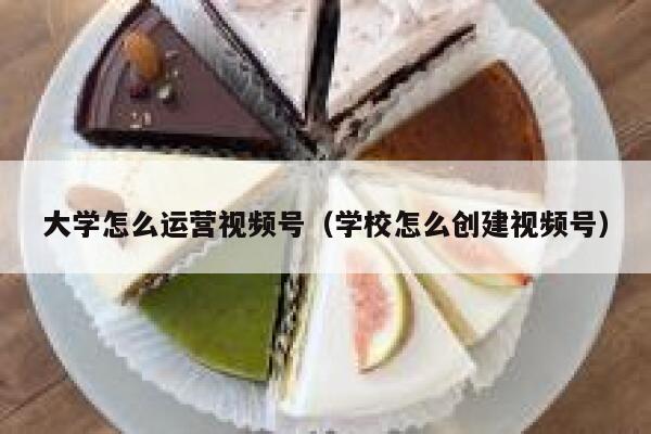 大学怎么运营视频号（学校怎么创建视频号）