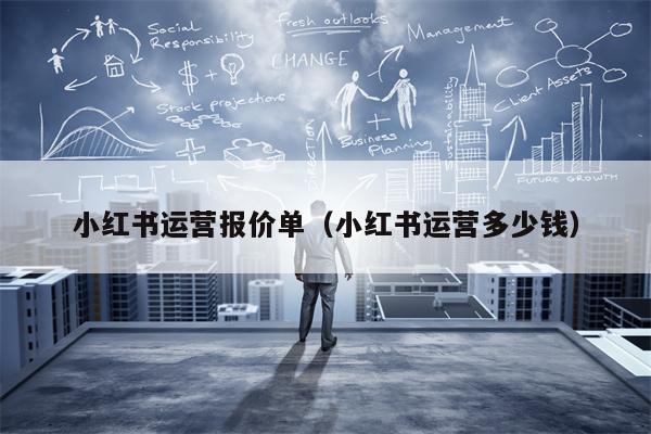 小红书运营报价单（小红书运营多少钱）