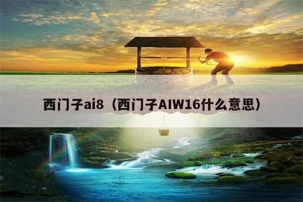 西门子ai8（西门子AIW16什么意思）