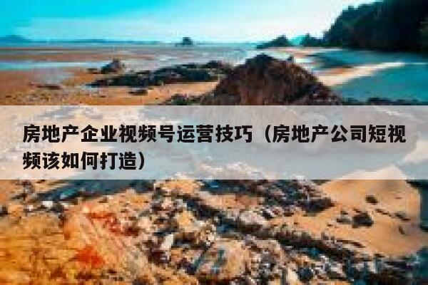 房地产企业视频号运营技巧（房地产公司短视频该如何打造）