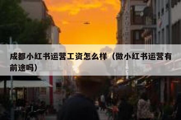 成都小红书运营工资怎么样（做小红书运营有前途吗）