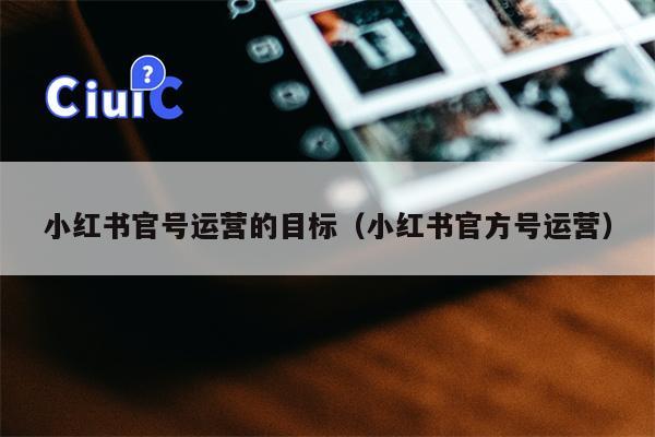 小红书官号运营的目标（小红书官方号运营）