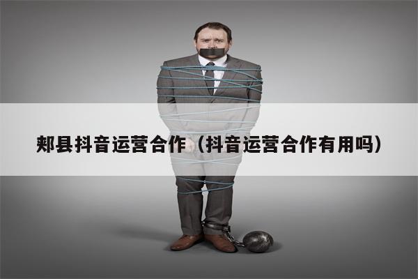 郏县抖音运营合作（抖音运营合作有用吗）