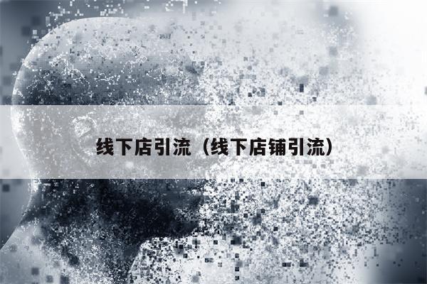 线下店引流（线下店铺引流）