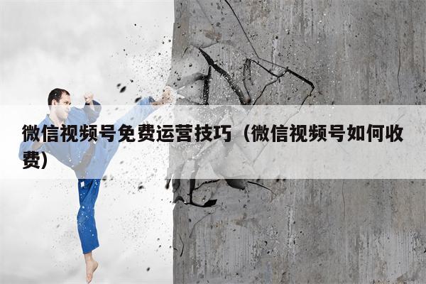 微信视频号免费运营技巧（微信视频号如何收费）
