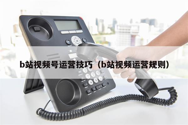 b站视频号运营技巧（b站视频运营规则）
