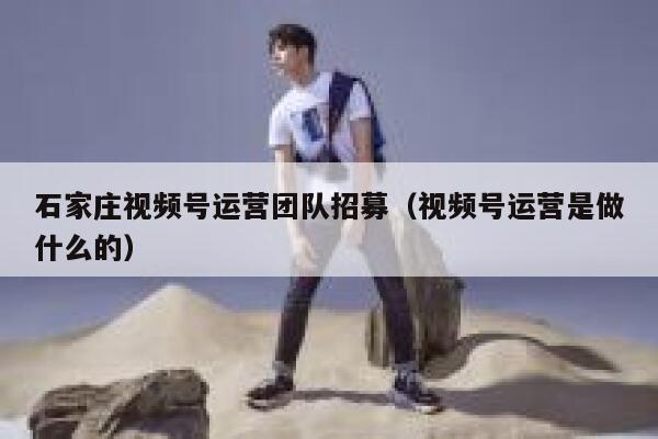石家庄视频号运营团队招募（视频号运营是做什么的）