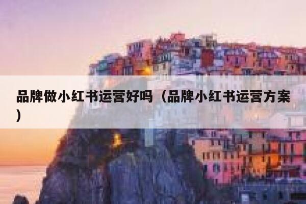 品牌做小红书运营好吗（品牌小红书运营方案）