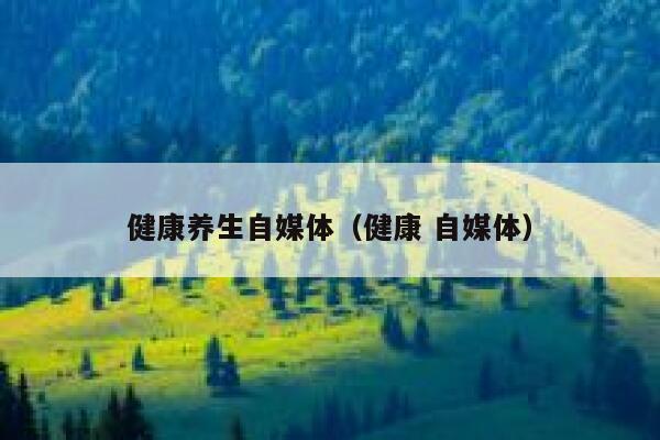 健康养生自媒体（健康 自媒体）