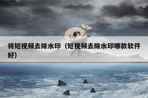 将短视频去除水印（短视频去除水印哪款软件好）