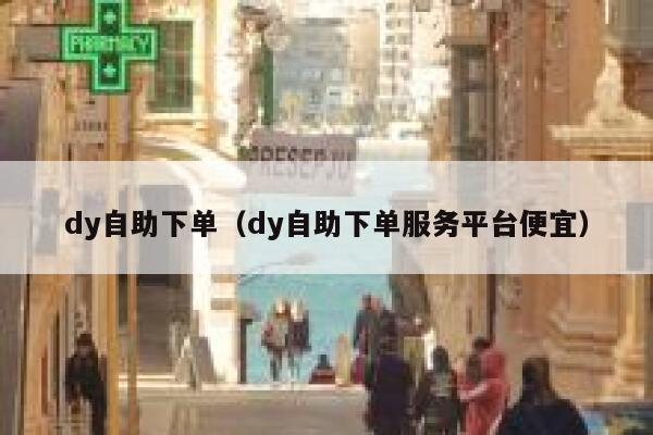 dy自助下单（dy自助下单服务平台便宜）