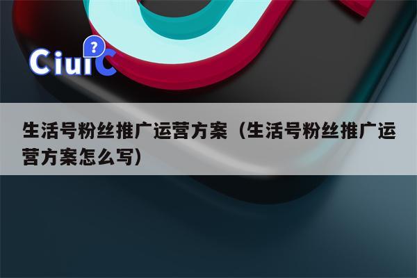 生活号粉丝推广运营方案（生活号粉丝推广运营方案怎么写）