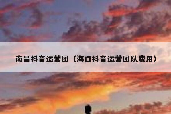 南昌抖音运营团（海口抖音运营团队费用）