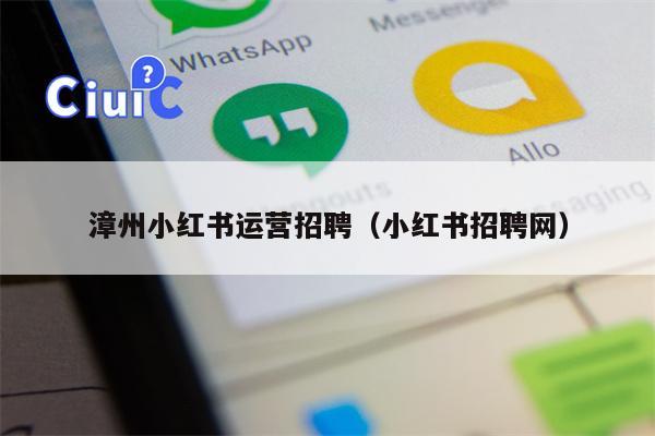 漳州小红书运营招聘（小红书招聘网）