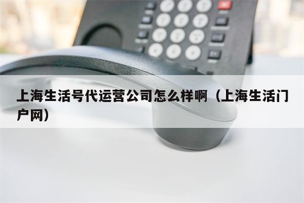上海生活号代运营公司怎么样啊（上海生活门户网）